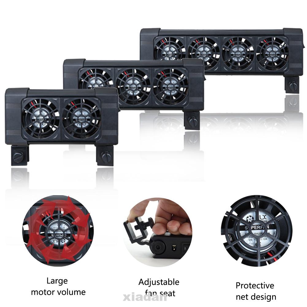 Adjustable Chiller Clip On Cold Wind Marine Quiet Temperature Control Aquarium Cooling Fan