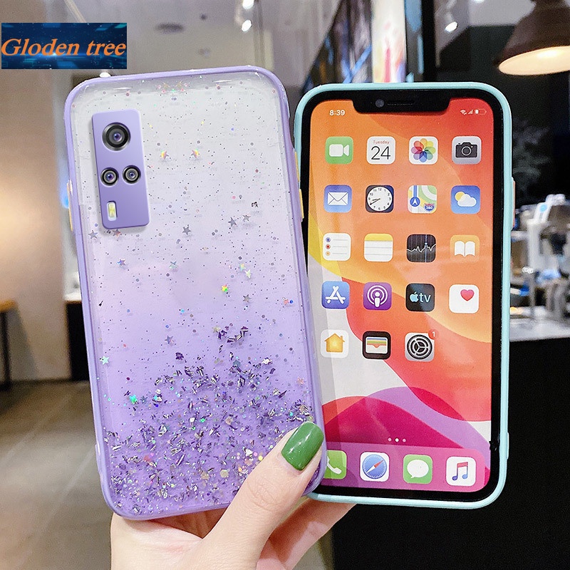 Ốp Điện Thoại Dẻo Họa Tiết Ngôi Sao Lấp Lánh Dễ Thương Chống Sốc Cho Vivo Y51 2020 Y31 2021 Y51A Y50 Y30 Y30I Y5S Y19