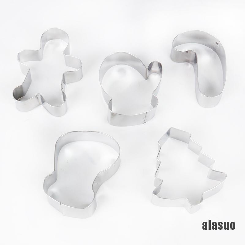 Bộ 5 Khuôn Cắt Bánh Quy Hình Cây Thông Giáng Sinh