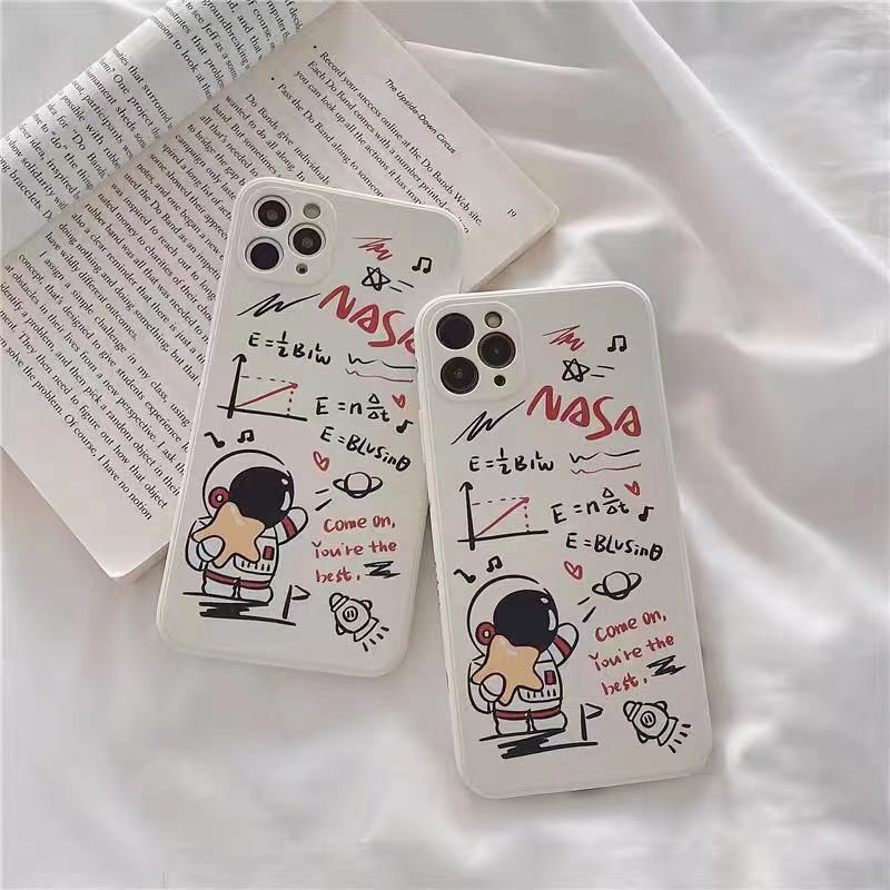 Ốp Điện Thoại In Hình toán  Nasa Cho iPhone 11 12 Pro Max Xr X Xs Max 8+ 7+ 6 6s + 7 8 Se e46