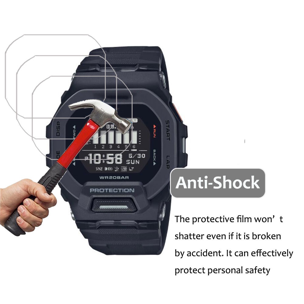 Set 3 Phim Nano Trong Suốt Dán Bảo Vệ Màn Hình Chống Cháy Nổ Cho Casio G-SHOCK DW-5600 / 5610 GW6900 DW6900 GBD-200