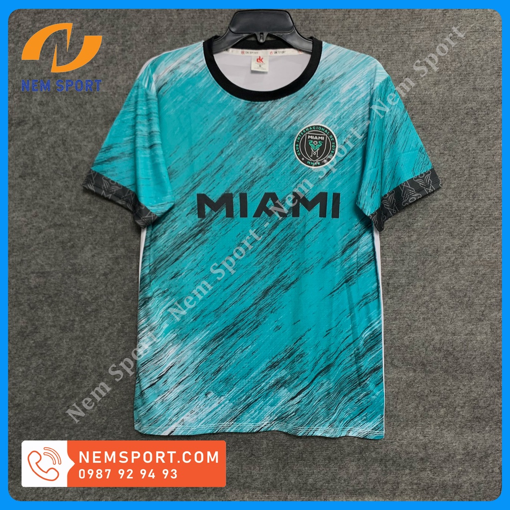 Áo Bóng Đá CLB MIAMI Màu Xanh Ngọc Mới 2022