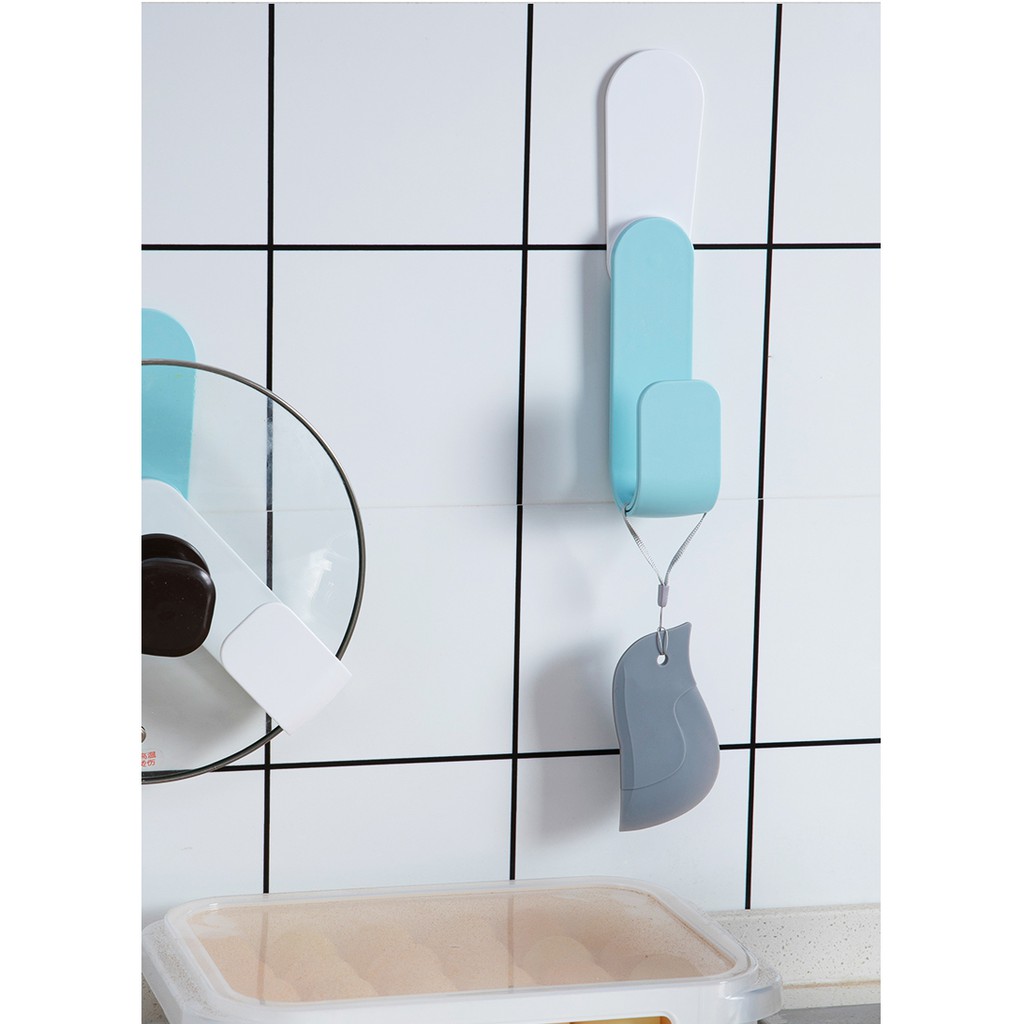 Cài vung nắp xoong nồi gắn tường không cần khoan, móc treo tường đa năng, cài thớt đa năng