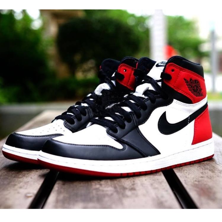 Giày  Jordan 1 Đen Trắng Đỏ Nam Nữ | BigBuy360 - bigbuy360.vn