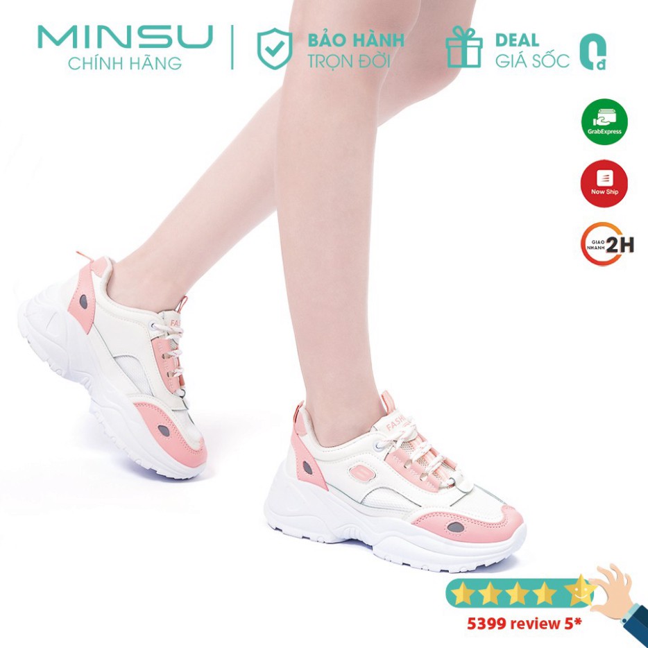 Giày Sneaker Nữ Độn Đế Mới Nhất cao cap