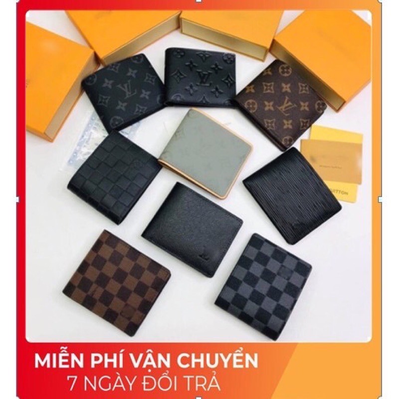 ⚡️FREESHIP⚡️Ví L V_Ví ngắn L V Full mẫu_Ví da L V thời trang 2021