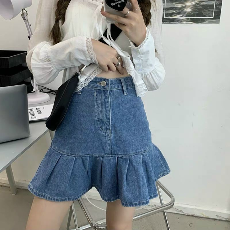 Chân váy jeans đuôi cá cao cấp siêu xinh | BigBuy360 - bigbuy360.vn