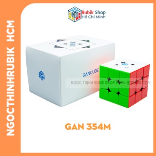 Rubik 3x3 gan/ gan 354m ver2 standard/ advanced stickerless có nam châm chính hãng