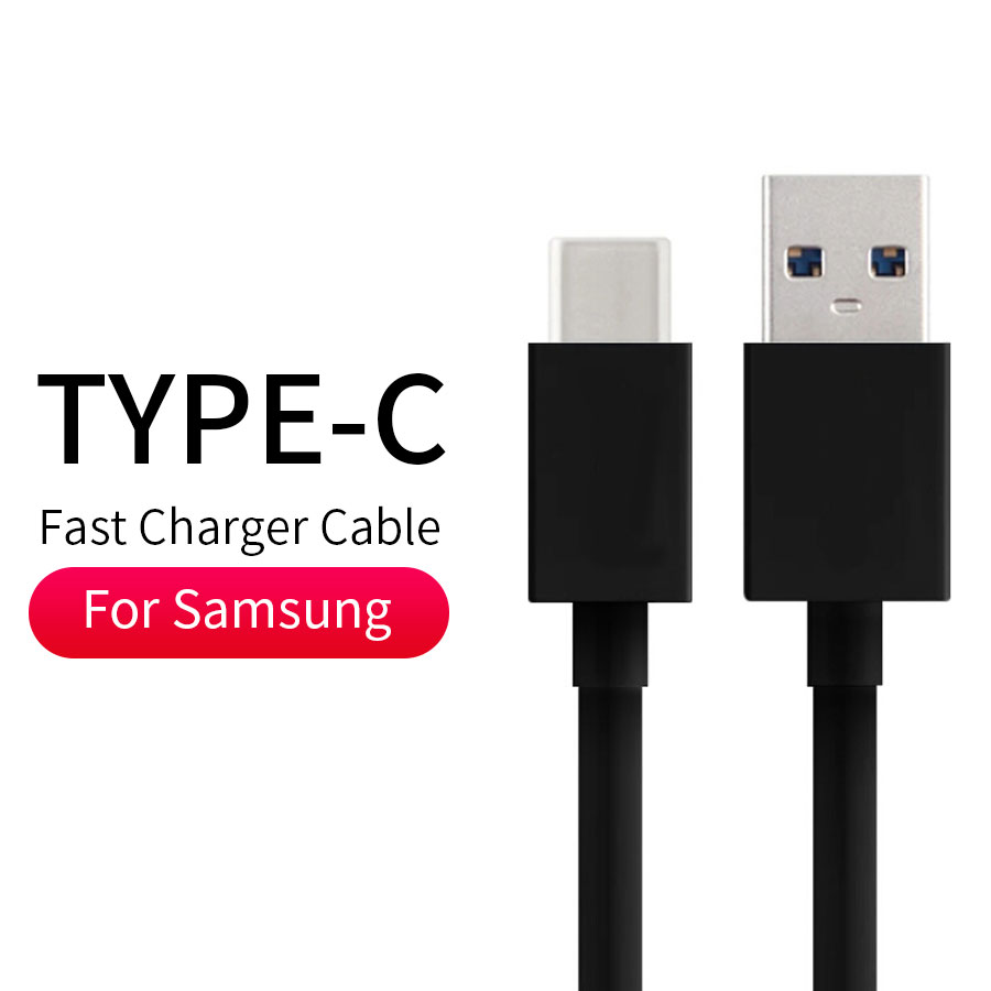 Dây Cáp Sạc Nhanh Usb-C Dài 1m Cho Samsung Galaxy S10 S20 Plus Note 10 20 A11 A31 A51 A71 A50 A50S M11 M31