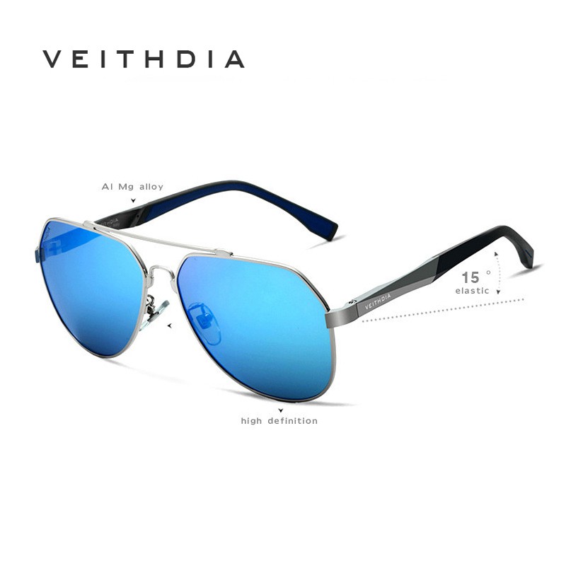 Kính mát VEITHDIA 3598 Phong cách phi công nhôm magiê đầy màu sắc cho nam | BigBuy360 - bigbuy360.vn