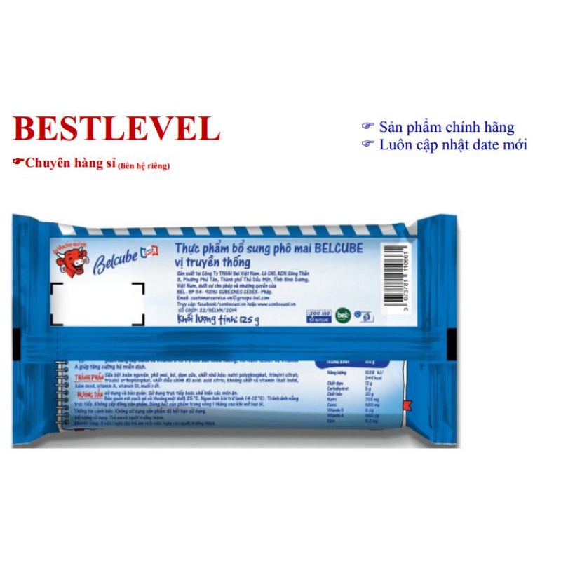 Phô mai vuông Belcube vị truyền thống 24 viên, ĐẢM BẢO KHÔNG BÁN SP CẬN DATE