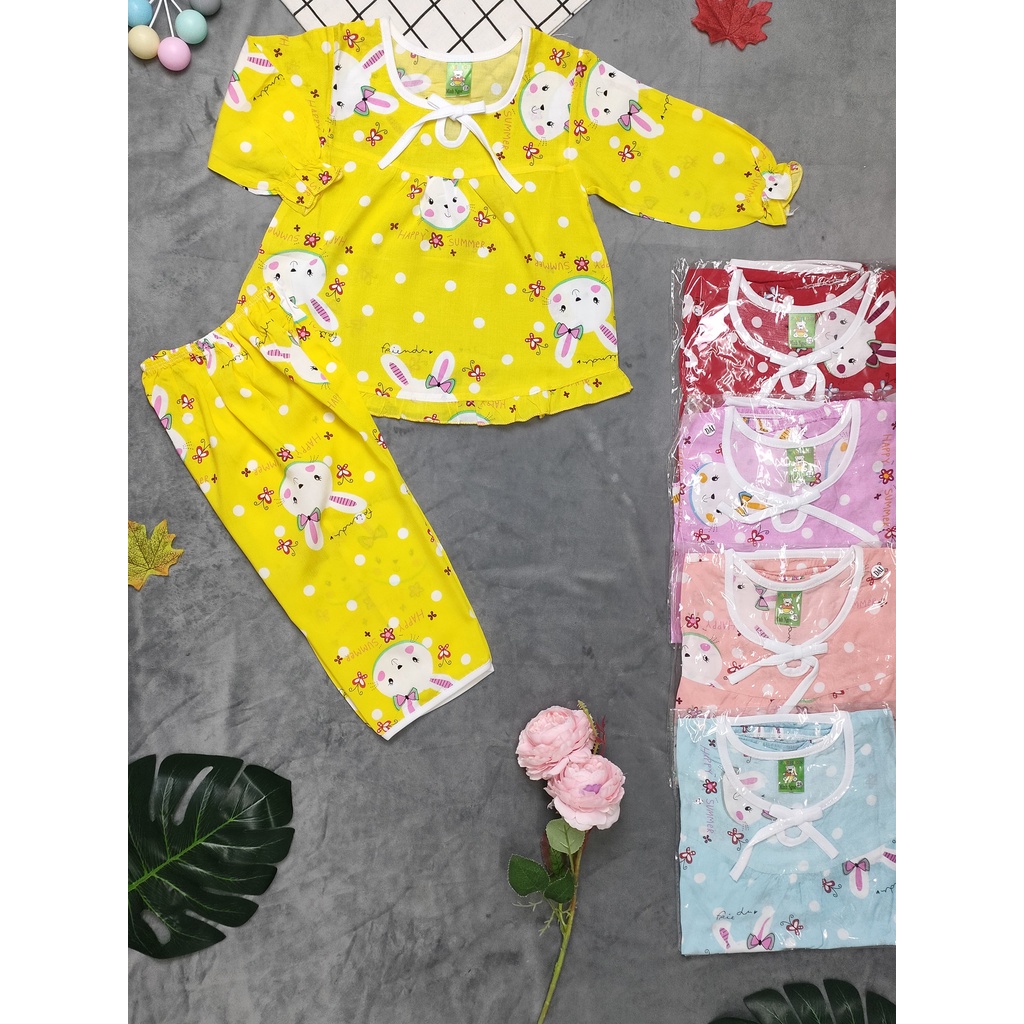 Combo 3 bộ tole tay dài bé gái