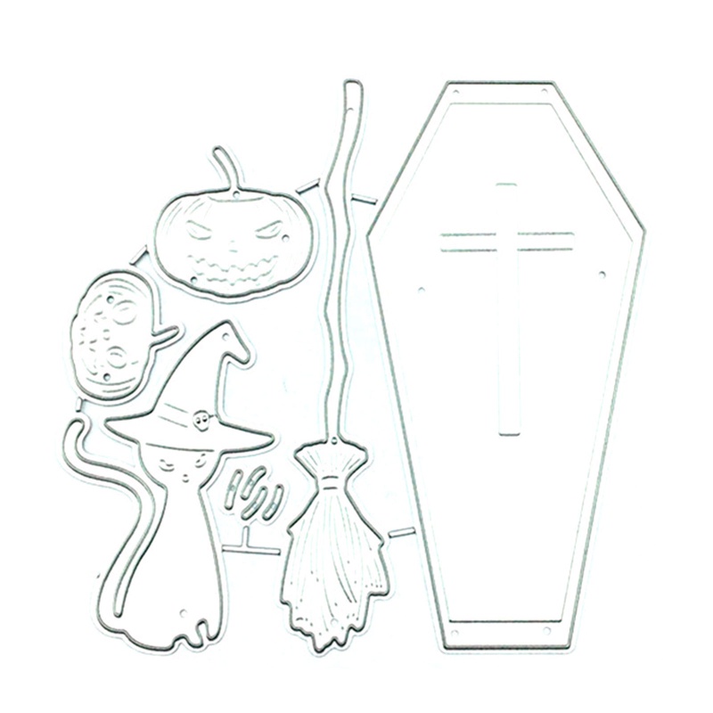 Khuôn Cắt Giấy Làm Từ Kim Loại Hình Chú Mèo Đáng Yêu Trang Trí Scrapbook