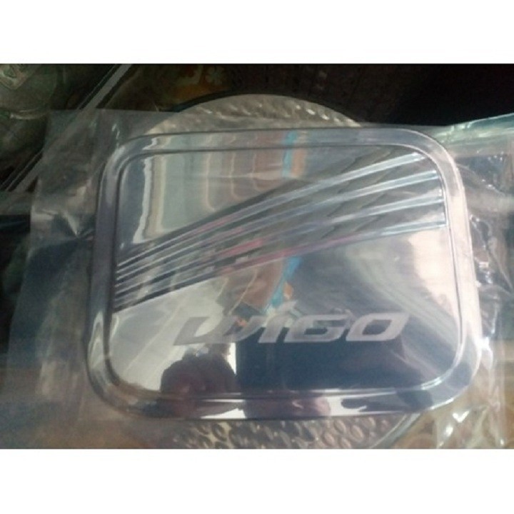 Wigo,Ốp trang trí nắp bình xăng mạ crom xe Toyota Wigo