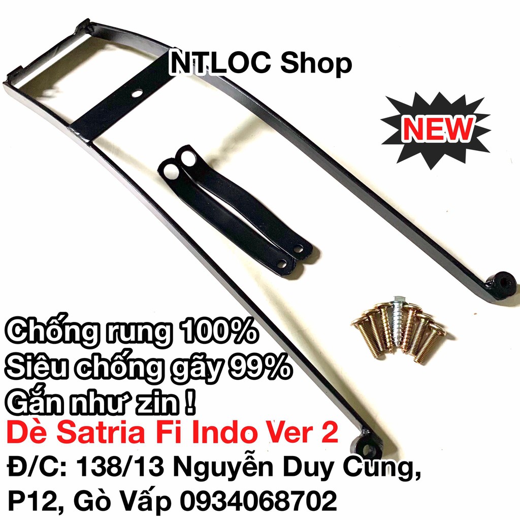 Bát chống rung, gãy dè sau Satria FI indo (cãi tiến) và Bát Raider ,Satria Fi Việt Nam (New) (hổ trợ Zalo 0934068702)