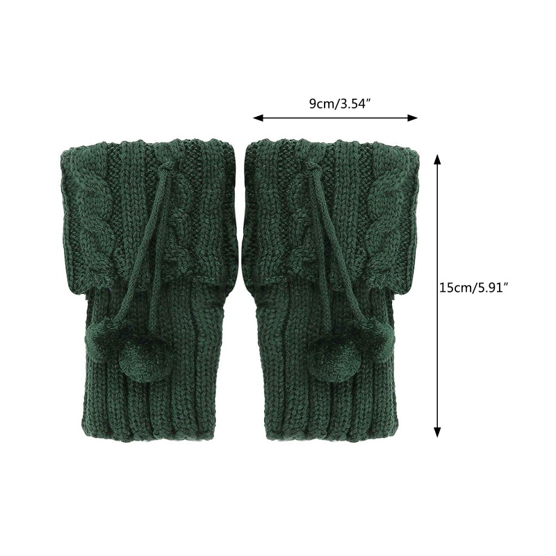 Xiangbao Vớ Ống Chân Dệt Kim Giữ Ấm Mùa Đông Thắt Nơ Màu Trơn Cho Nữ