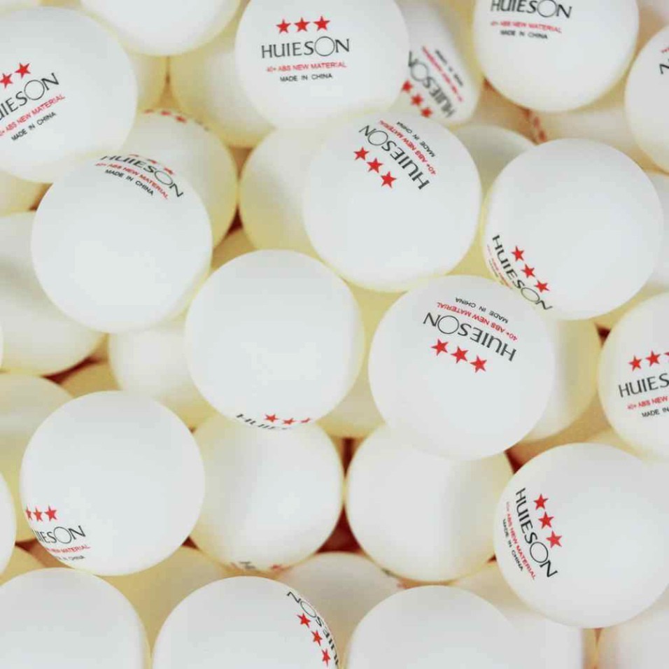 100 Quả và 50 quả Bóng Bàn Tập Luyện Hueison / 3 sao 40+ - Hàng Chính Hãng