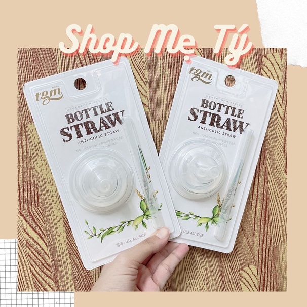 Set núm hút TGM + ống hút silicon thay thế cho bình sữa gạo TGM Nature thành bình hút