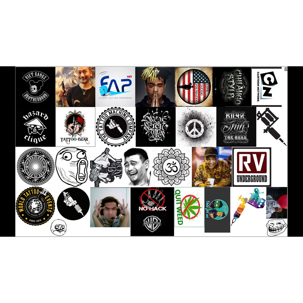 STICKER Dán Vali, xe, barber shop, Mũ bảo hiểm , macbook, đàn, tường... Nhập mã GIẢM GIÁ 15k khi mua từ 3 set