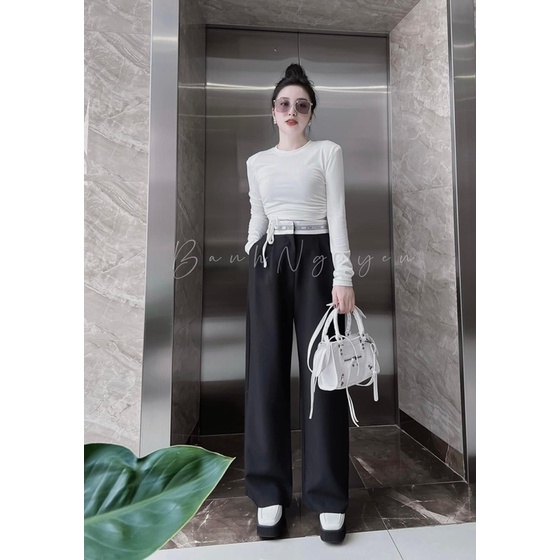 ÁO THUN BUỘC DÂY EO SANG CHẢNH LOẠI 1 MS19720