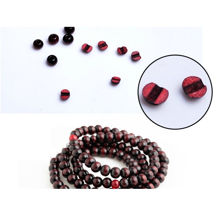 Chuỗi đeo tay tràng hạt Phật Giáo, 108 hạt, hạt 8li, Gỗ Tự nhiên 100%, kèm hộp lót lụa vàng, cực kì hợp khi làm quà tặng