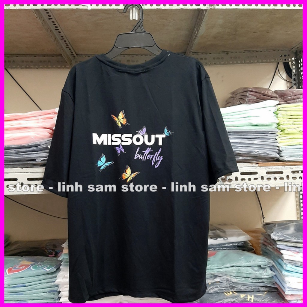 Áo thun in tay lỡ nữ freesize phông form rộng dáng Unisex - Ulzzang mặc cặp, nhóm, lớp hình BƯỚM MISSOUT BUTTERFLY | BigBuy360 - bigbuy360.vn