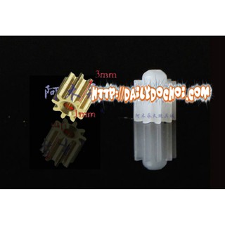 BR2 bánh răng 9 răng nhựa và đồng siêu nhỏ
