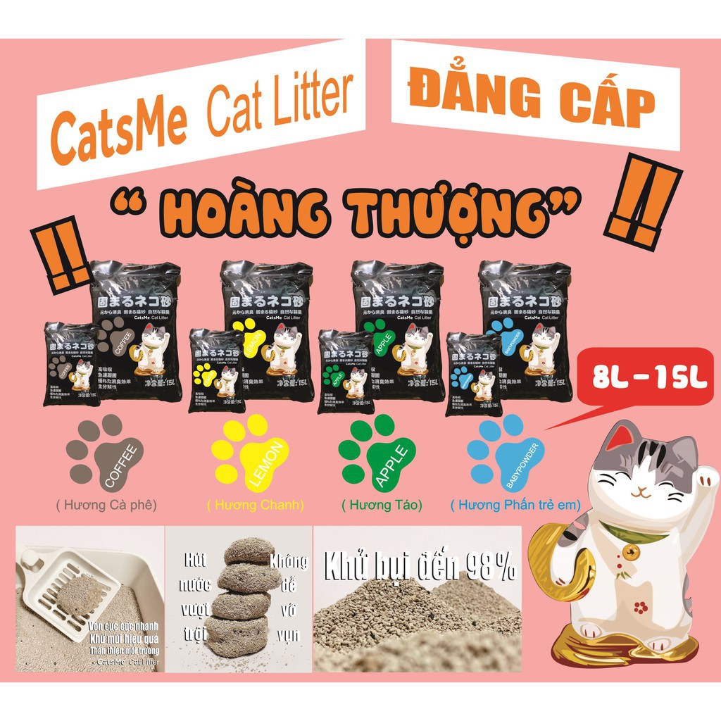 Cát Nhật Litter 8L cho mèo - cát cho mèo - cát vệ sinh cho mèo vón cục