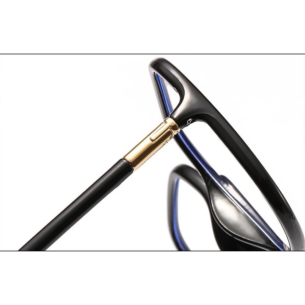 JUNE Mắt Kính Gọng Vuông Phong Cách Vintage Thời Trang