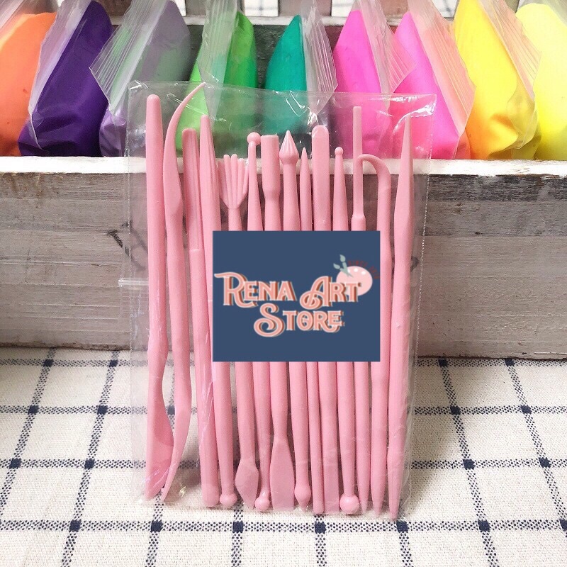 Bộ 14 dụng cụ tạo hình đất sét đa năng, tạo hình thủ công