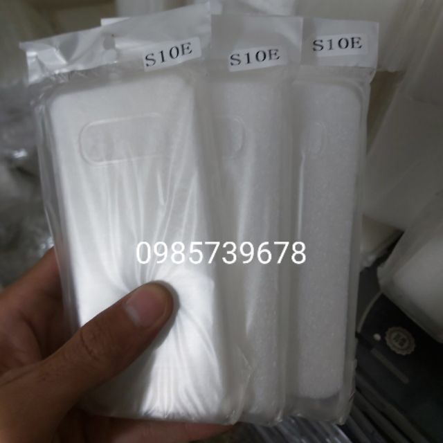 Combo 3 ốp dẻo silicon trong suốt cho samsung S10E