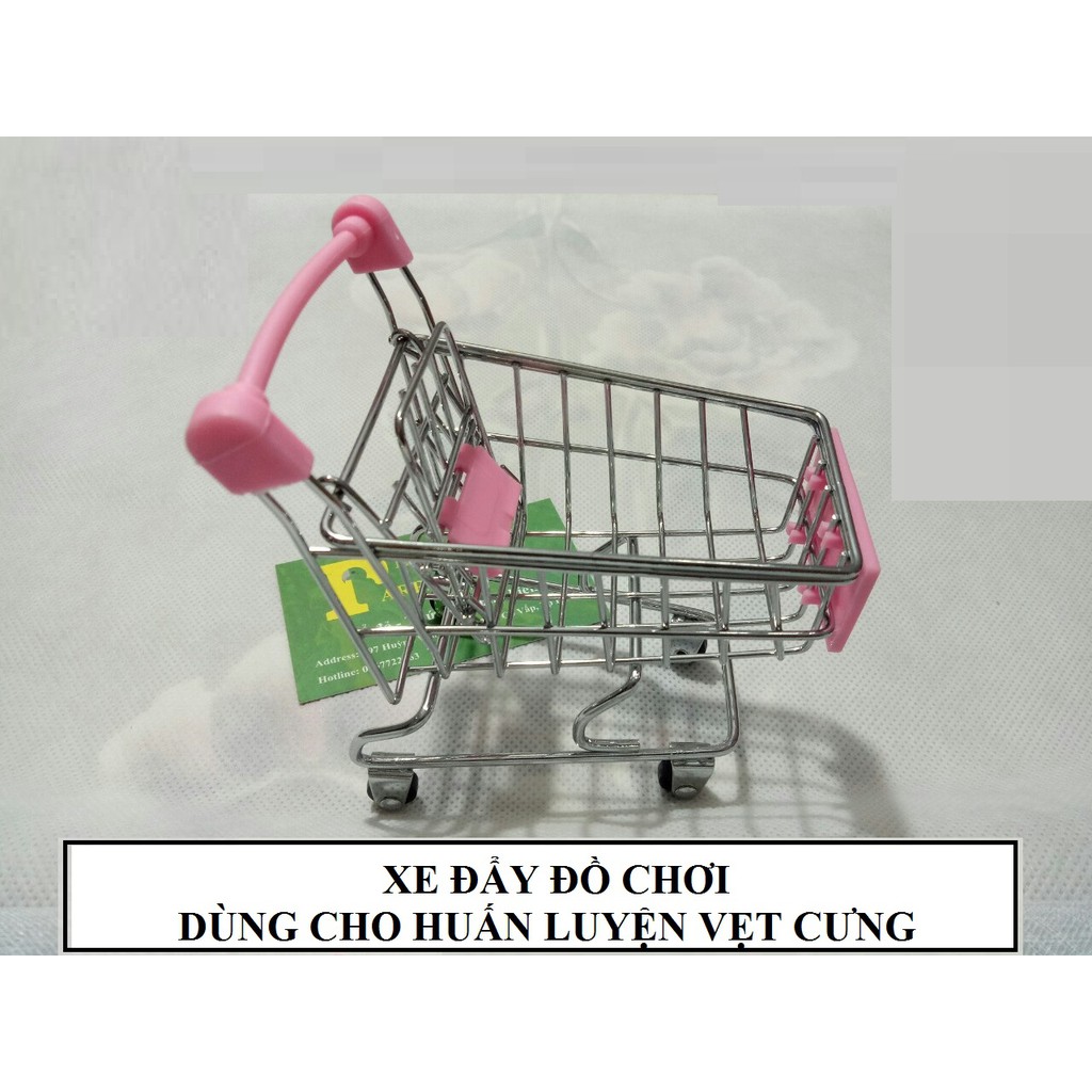 [Mã PET50K giảm Giảm 10% - Tối đa 50K đơn từ 250K] 1 cái XE ĐẨY ĐỒ CHƠI CHO VẸT (DÙNG ĐỂ HUẤN LUYỆN VẸT)
