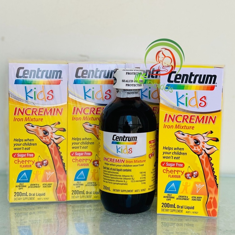 Siro Centrum Kids Incremin Iron Mixture Của Úc 200ml