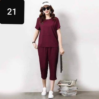 Bộ đồ lửng chất cotton mặc nhà bigsize 40-80kg- fedy