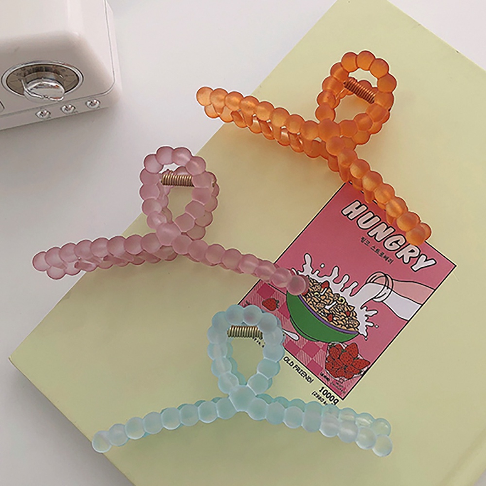 Kẹp Tóc Càng Cua Màu Sắc Ngọt Ngào Đơn Giản Phong Cách Hàn Quốc