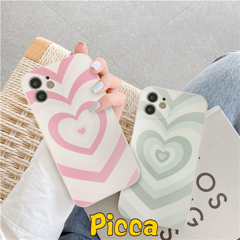 Ốp điện thoại TPU chống sốc hình trái tim màu cho Oppo A74 A15 A54 Reno 6 5F 4F 5 4 A12 A16 A55 A16K A52 A94 A53 2020