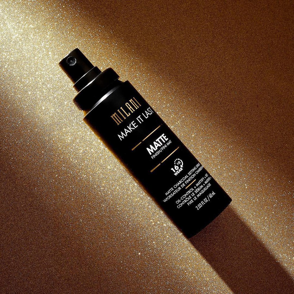 Xịt Makeup Milani Make It Last Matte Charcoal Setting Spray New (60ml)
