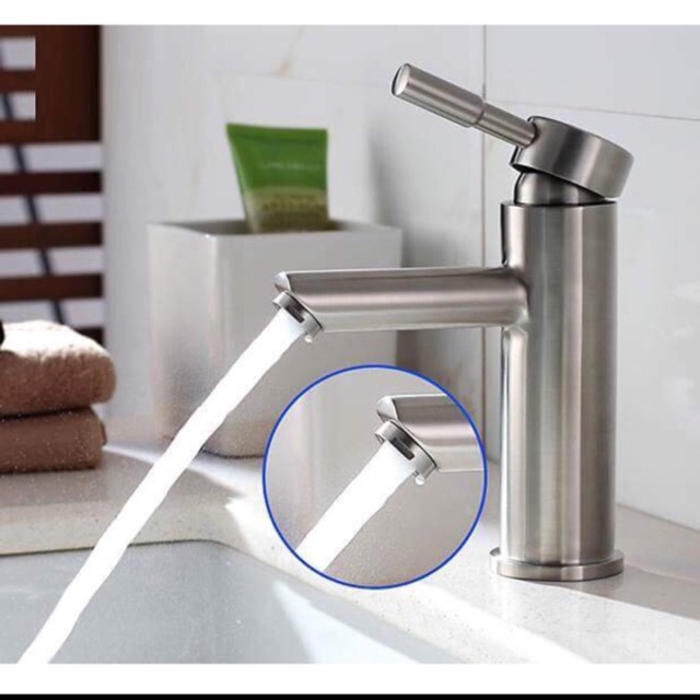 Lavabo rửa tay nóng lạnh Inox Sus 304