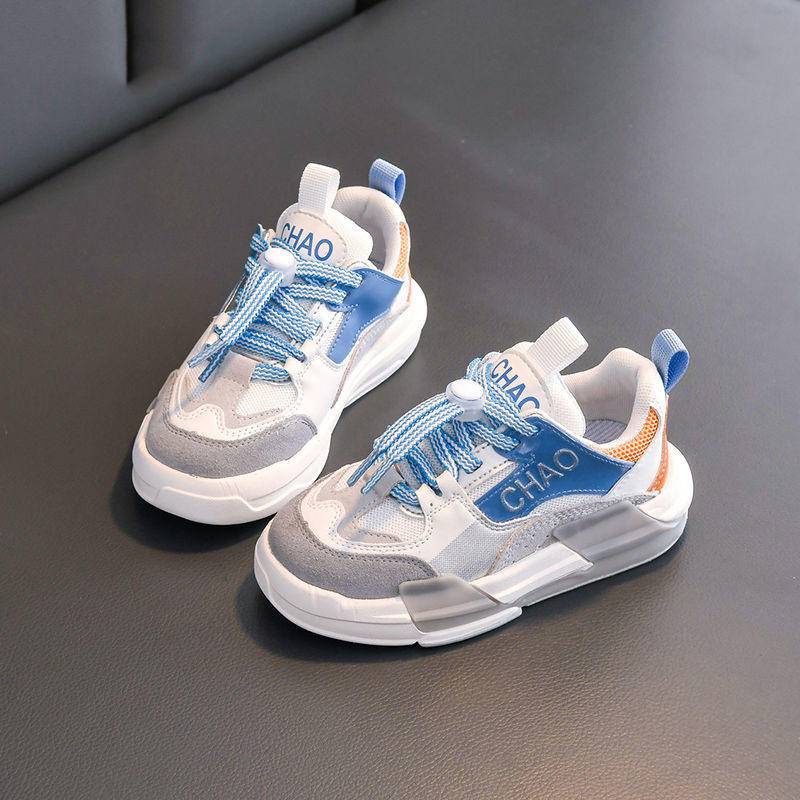 [Hàng Mới Về] Giày Thể Thao Thoáng Khí Đế Mềm Thoáng Khí Có Dây Buộc Phong Cách Xuân Thu Cho Bé Gái