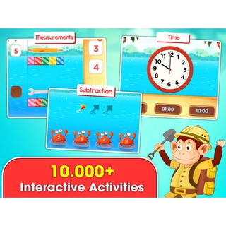 thẻ học Toán tiếng anh Monkey Math
