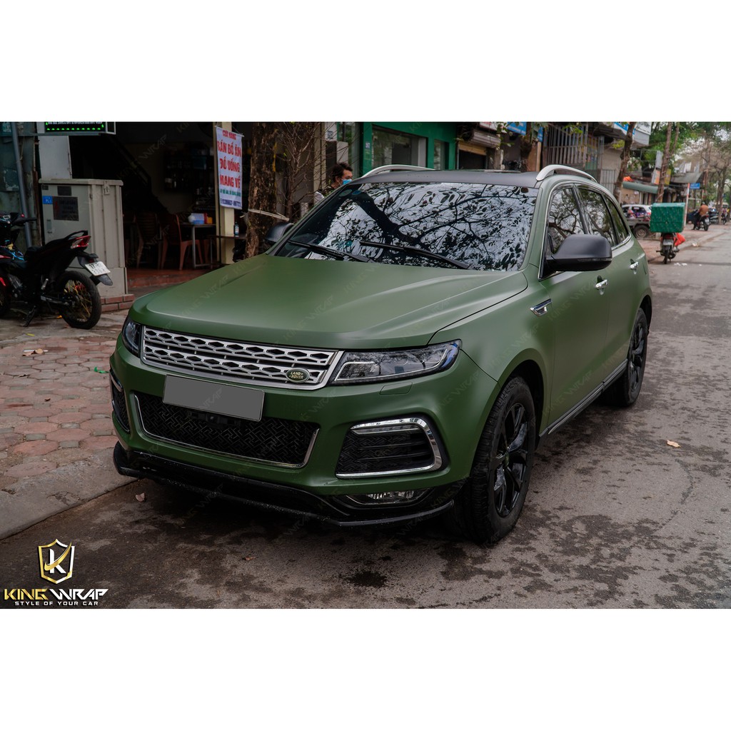 Decal xanh lỳ bộ đội cao cấp TECKWRAP CM09 Military Green .