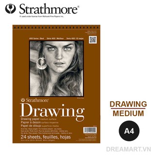 Sổ vẽ strathmore 400 series drawing 130gsm - khổ a4