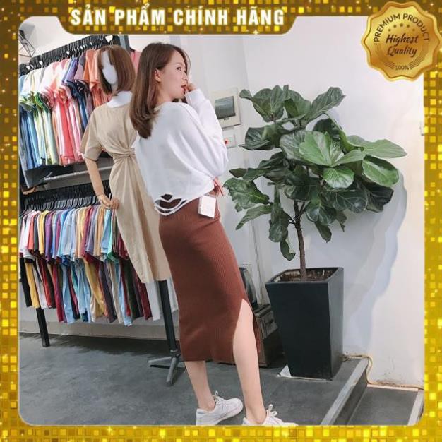 Chân váy len dáng dài dễ phối đồ phong cách Ulzzang xuất sắc IMES SHOP | BigBuy360 - bigbuy360.vn