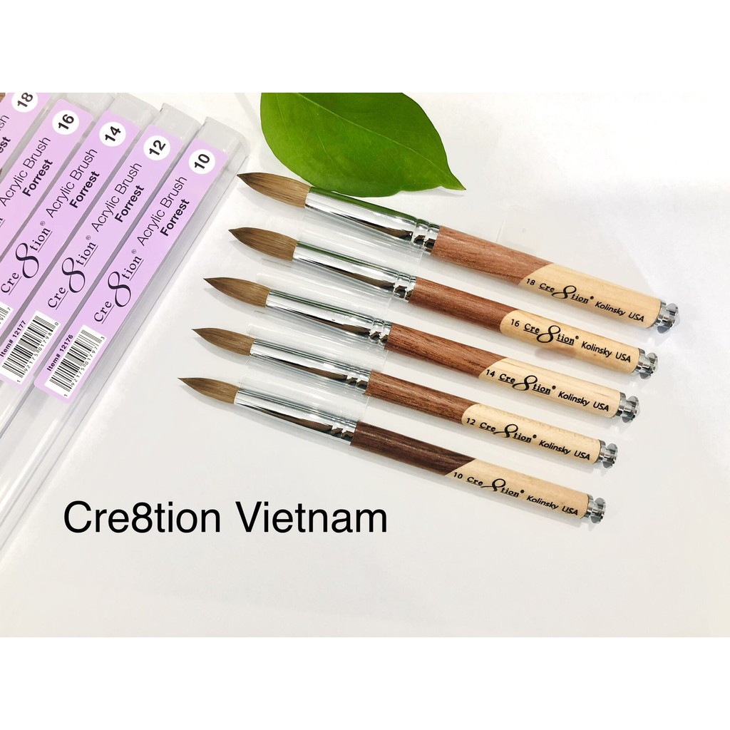 Cọ đắp bột cán nâu Cre8tion Mỹ