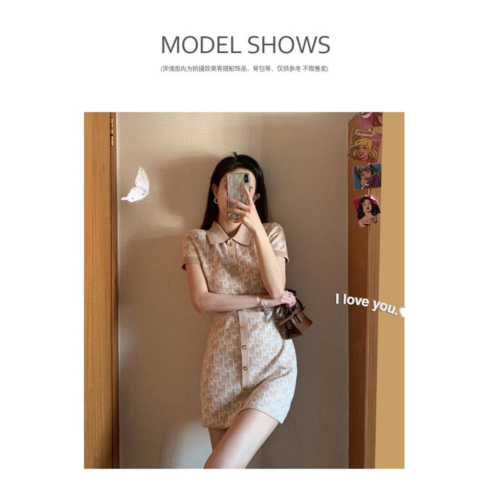 Đầm Thun Cổ Polo Màu Xanh Dương Apricot 2021 Thời Trang Mùa Hè Mới Cho Bé Gái | BigBuy360 - bigbuy360.vn