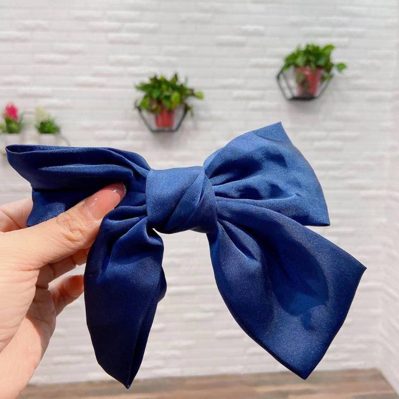 Kẹp tóc nơ voan màu thời trang hàn quốc