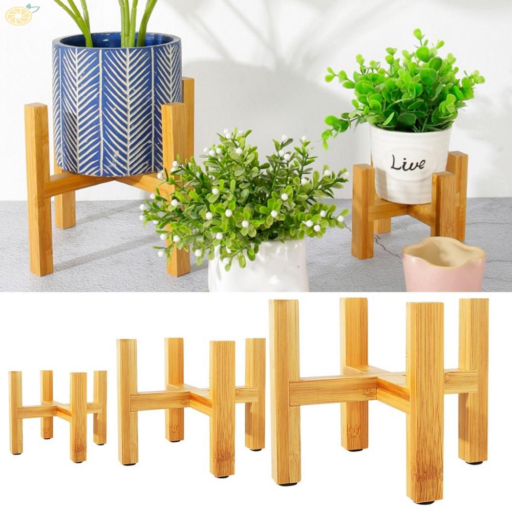 【VARSTR】Planter Pot Trays For Balcony Storage Wooden Yard Garden Patio Balcony