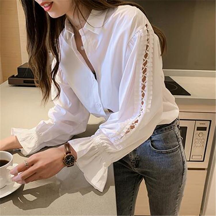 Áo Sơ Mi Dài Tay Dáng Rộng Cỡ Lớn Thiết Kế Mới Cho Nữ