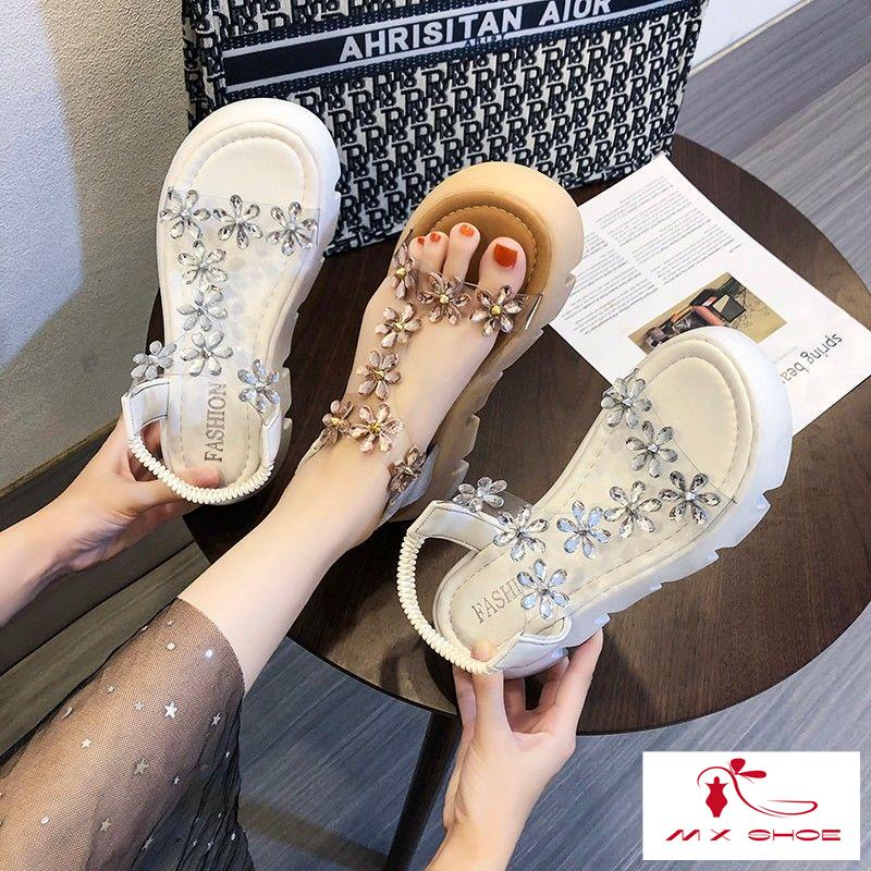 M & X~ Sandal Đế Dày Cá Tính Phong Cách Mới 2022 Cho Nữ
