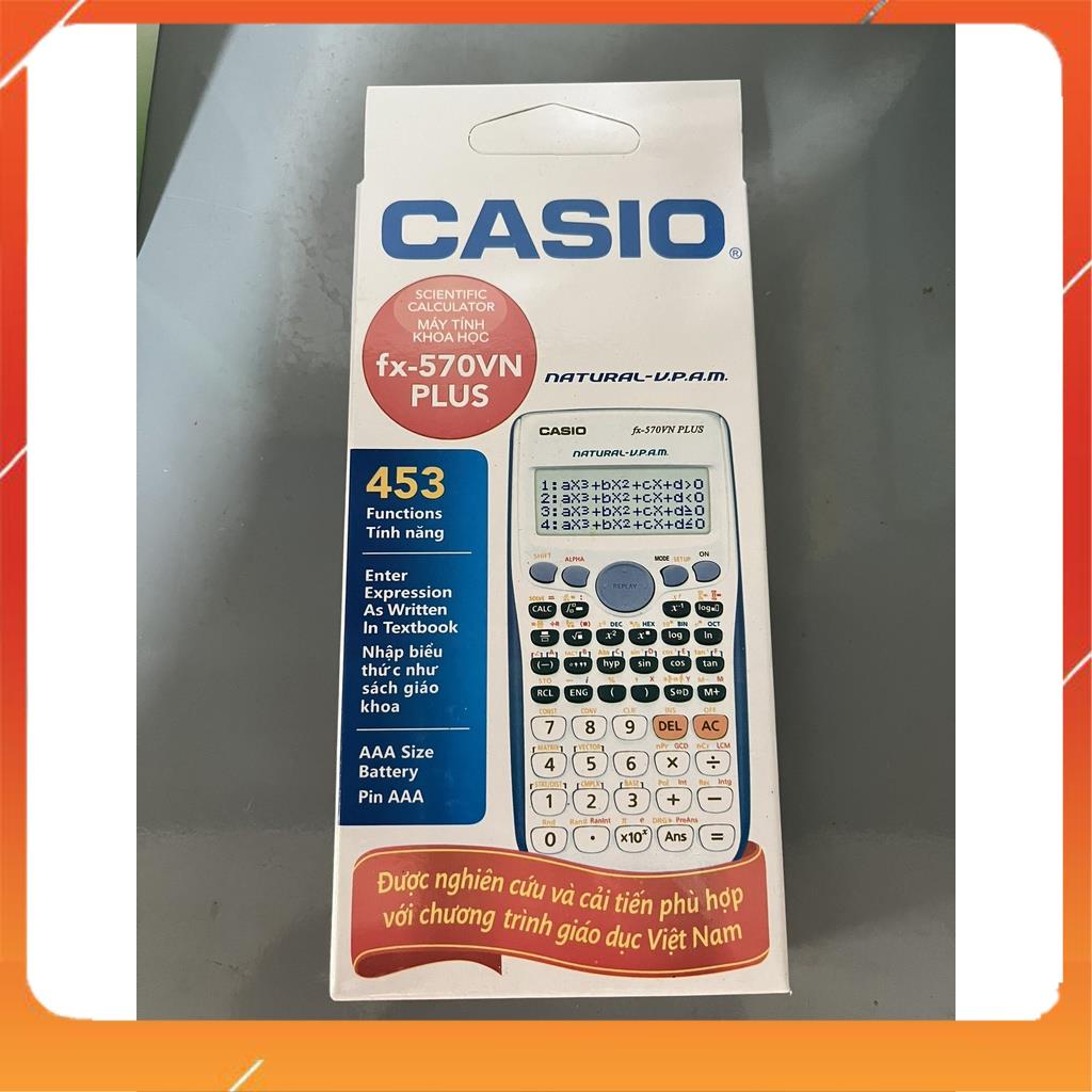 Máy tính cầm tay CAS1O 570VN-PLUS,dành cho học sinh,sinh viên,văn phòng,tiện dụng,bền bỉ